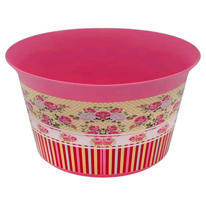 Khurshid Plastics 25cm decorative plastic bowl from Khurshid Plast - Fuchsia and Rose - Image 2